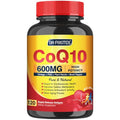 CoQ10 600 mg Softgels CoQ10 Supplement - CQ10 Coenzyme-Q10 with Omega 3 & PQQ & Vitamin E Support Heart & Antioxidant & Cellular Energy | 60 Servings
