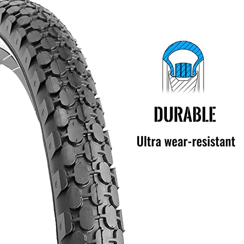 Hycline 2 Pack Bike Tire 24/26x2.125 Inch Folding Replacement Tire D299