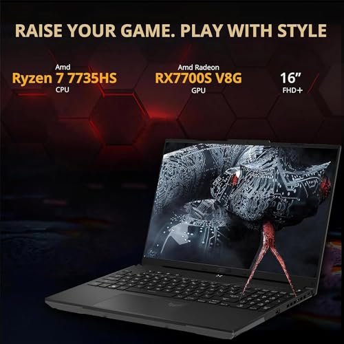 ASUS TUF Gaming A16 (2024) Gaming Laptop, 16” FHD+ 165Hz, AMD Ryzen 7, RX7700S, 16GB RAM, 512GB SSD X4394