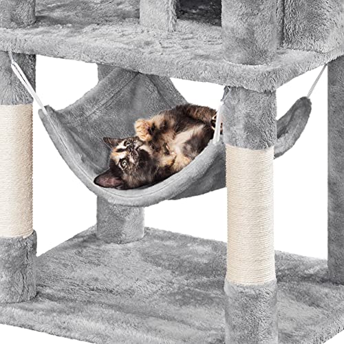 Yaheetech Cat Tree 67in Large Cat Tower with Scratching Post & Condo L69180