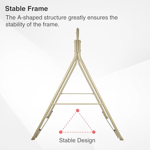 RedSwing Hammock Chair Stand with Hanging Chair, Heavy Duty Steel, Indoor Outdoor, 330 Lbs W499056