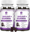 (2 Pack) Shilajit Gummies, Pure Himalayan Shilajit with Ashwagandha, Black Seed Oil, Vitamin C D3 B12 & Zinc, Sugar Free Shilajit for Men & Women, Vegan & Non-GMO