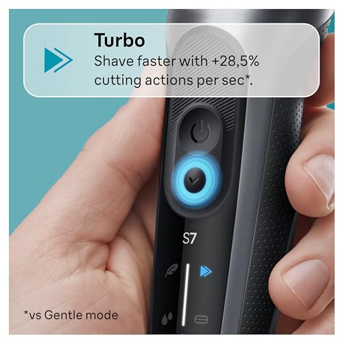 Braun Series 7 7120s Electric Shaver for Men, Wet & Dry, Waterproof, Precision Trimmer, Space Grey N44970