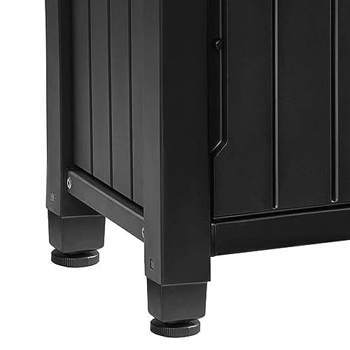 Keter Outdoor Rolling Table Cart with Wheels, Dark Brown V22486