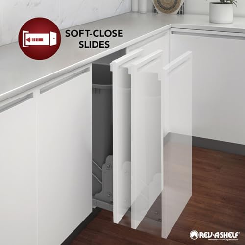 Rev-A-Shelf 5" Pull Out Storage Organizer for Base Kitchen Cabinets, Soft-Close I43756