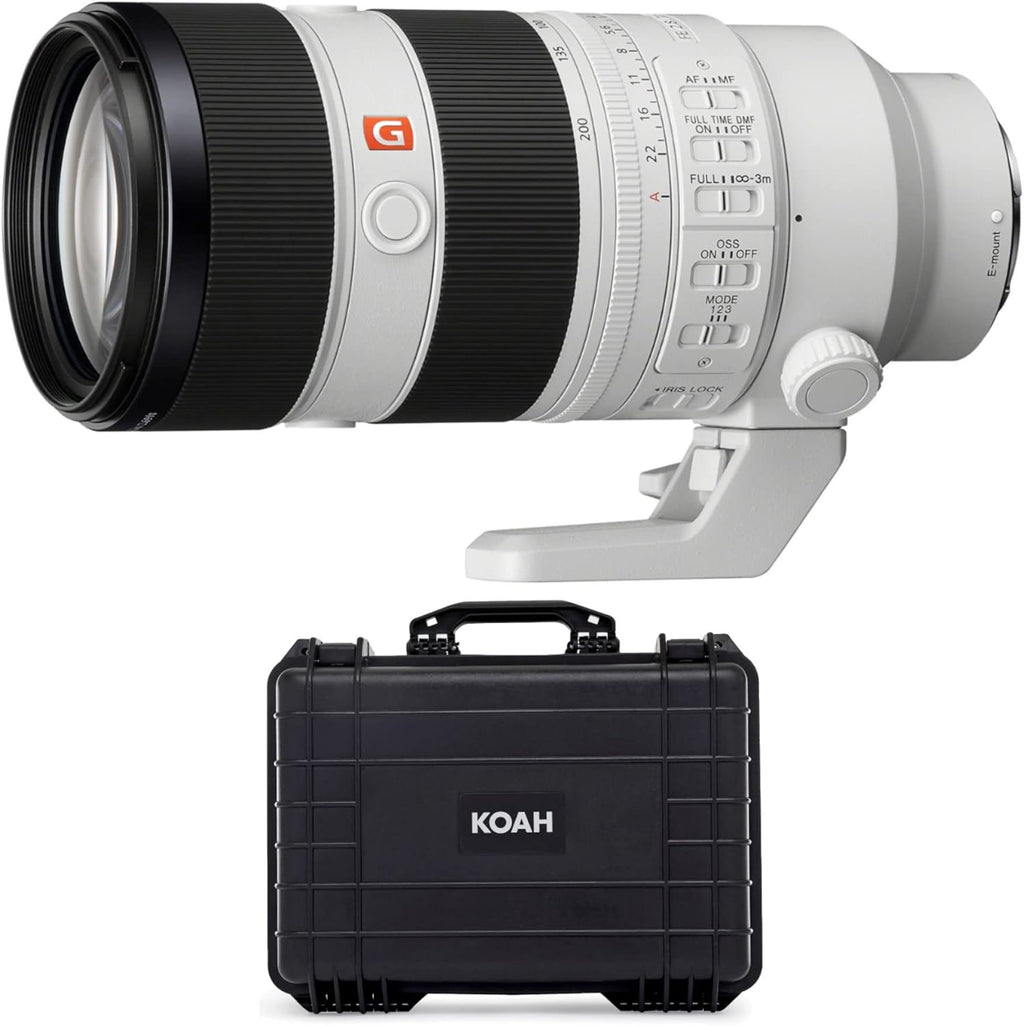 Sony FE 70-200mm F2.8 GM OSS II Full-Frame Constant-Aperture Telephoto Zoom Lens (SEL70200GM2) Bundle with Weatherproof Hard Case with Customizable Foam (18 x 14 x 7 Inch) (2 Items)