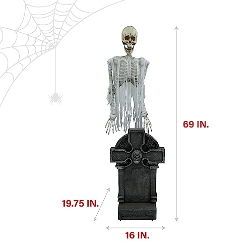 Haunted Hill Farm Soul Sucker Demon Reaper with Child by Tekky, Motion-Activated Halloween Animatronic Q202293