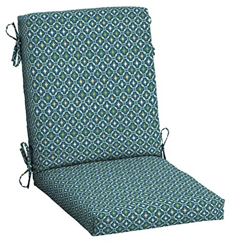 ARDEN Outdoor Dining Chair Cushion 20 x 20 in Weather-Proof Fade Resistant Sapphire Blue J523