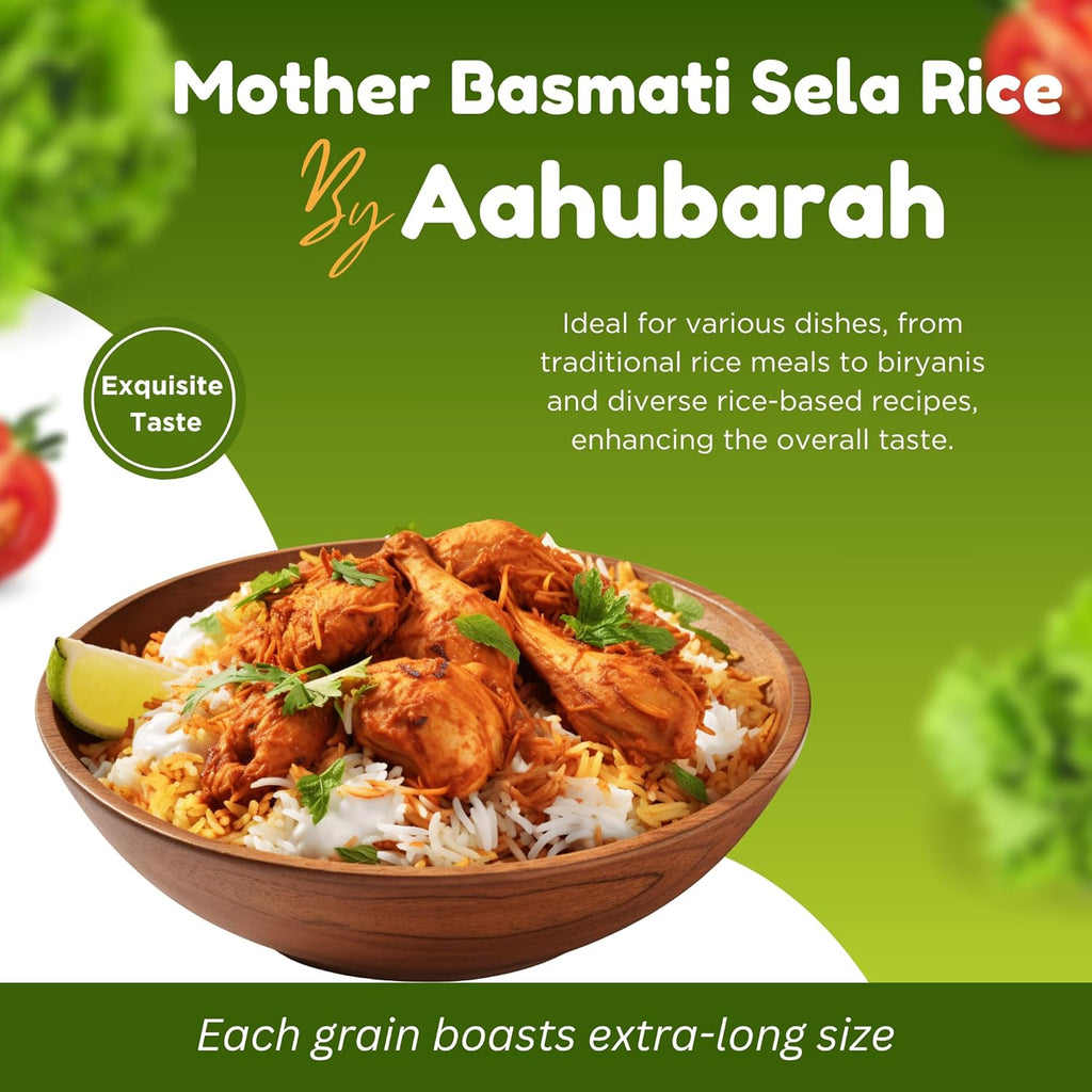 Mother Basmati Sela Rice by Aahubarah Extra-Long Grain 10lb C14337