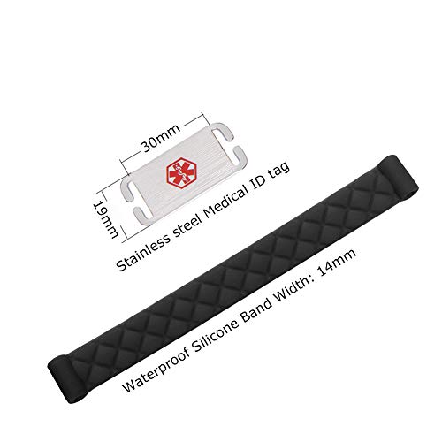 Personalized Medical Alert ID Bracelet Stainless Steel with Free Engraving D139993