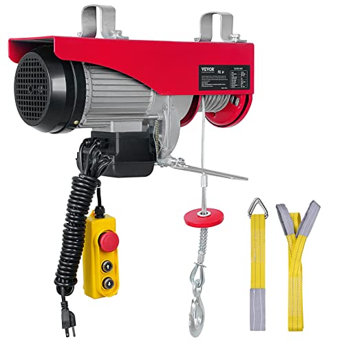 VEVOR 14ft 1320lbs Electric Hoist, 110V, 40ft Lifting Height T549