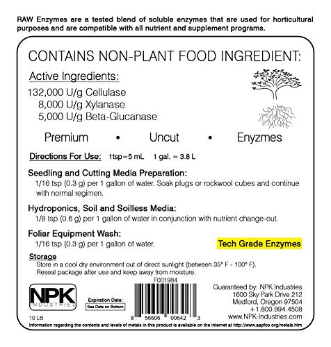 RAW Enzymes 8oz Plant Enzyme Blend for Root Development B403
