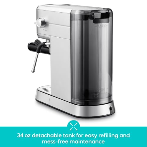 CASABREWS CM5418 Espresso Machine 20 Bar, Compact Espresso Maker with Milk Frother, Stainless Steel, Silver K680