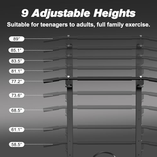 RELIFE Power Tower Pull Up Bar Station Dip Station for Home Gym Strength Training, 450LBS N377