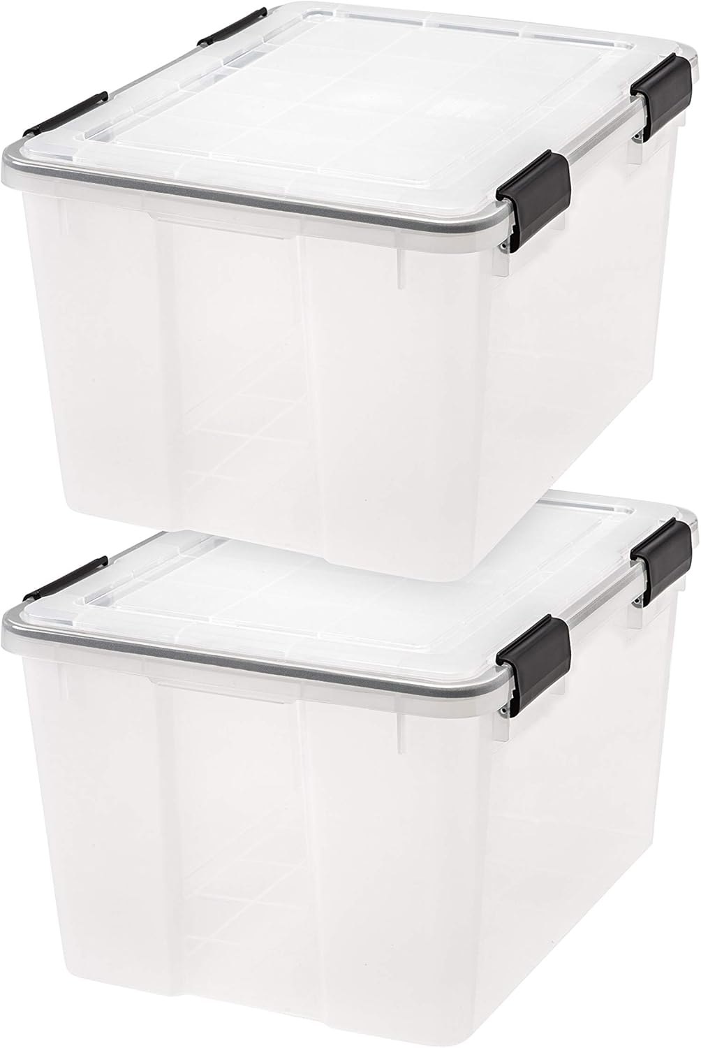 IRIS USA WEATHERPRO Plastic Storage Box with Durable Lid and Seal U233