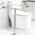 Sturdy Toilet Grab Bar 23.6 Inch Bathroom Rails Anti Slip Handicap Grab Bar Wall to Floor Safety Grab Bars for Elderly Seniors Bathroom Toilet Seat Accessories Support Shower Handrails
