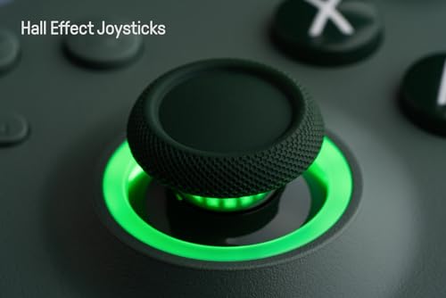 8Bitdo Ultimate C Wired Controller with Hall Effect Joysticks and RGB Lighting for Xbox Series X|S, Xbox One, Windows 10/11 - Dark Green D55426