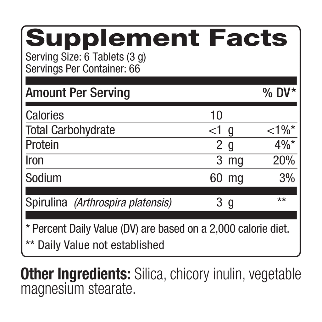 Nutrex Hawaii Pure Hawaiian Spirulina 500 mg Tablets, 400 Ct I978000