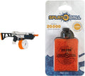 SplatRball SRB1200 Full Auto Electric Water Bead Gel Ball Blaster Kit and 20K SplatRball Orange Ammo