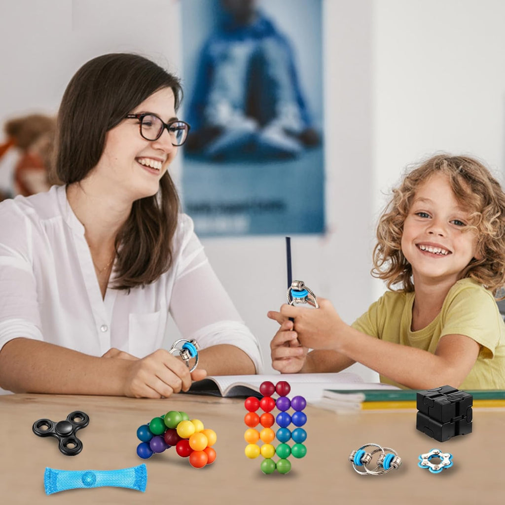7Pack Fidget Toys Set Sensory Pack for Kids Adults Autism ADHD Stress Relief P44477