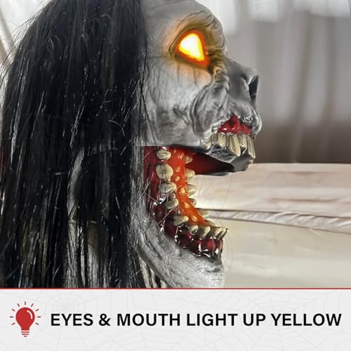 Haunted Hill Farm 5.9 ft Animatronic Lurching Woman by Tekky S393