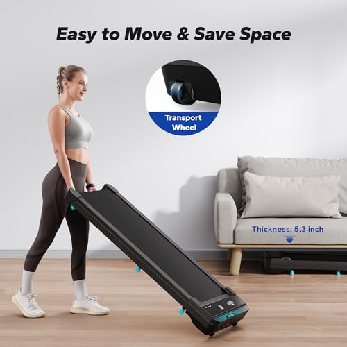 MERACH Walking Pad, 2 in 1 Under Desk Treadmill with Remote Control Q756