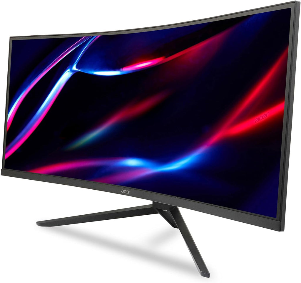 acer 34" Curved Ultrawide Gaming Monitor, 165Hz, FreeSync Premium (Renewed) S365544