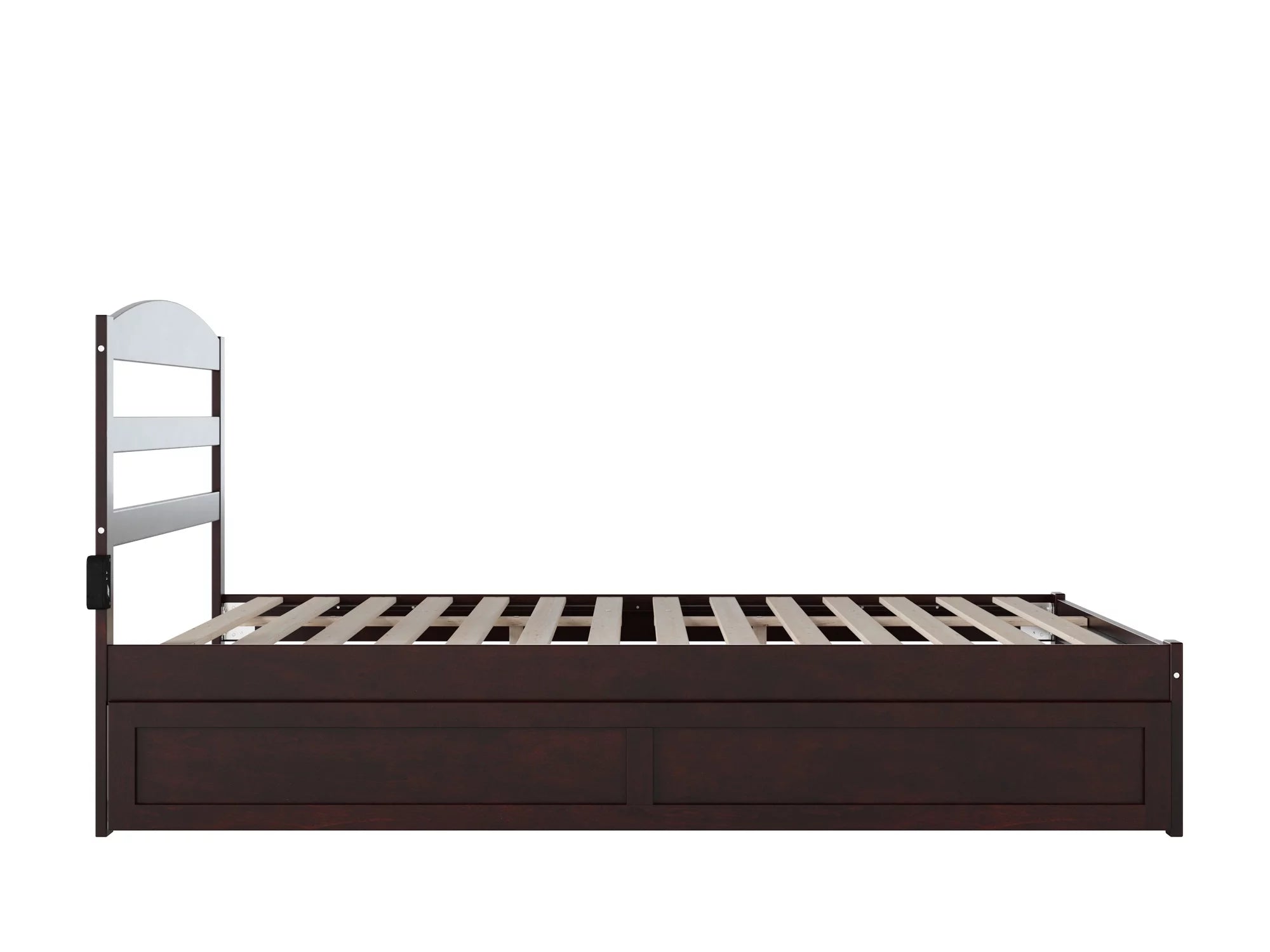 AFI Warren 14" Queen Wood Platform Bed Frame with Trundle, Espresso L43942