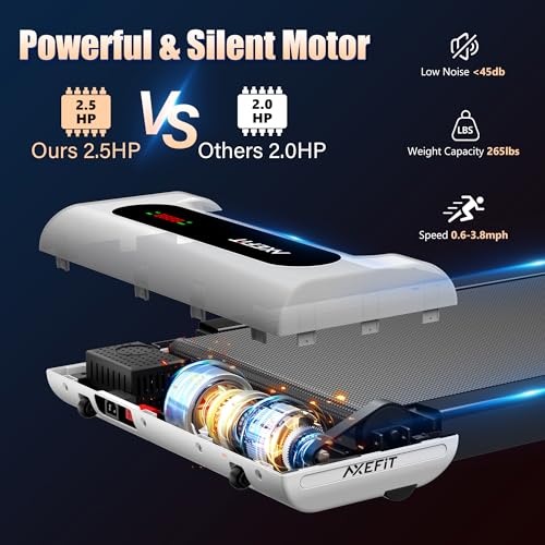 Walking Pad Treadmill 2 in 1 for Home Office, Quiet Portable with Remote Control W700619