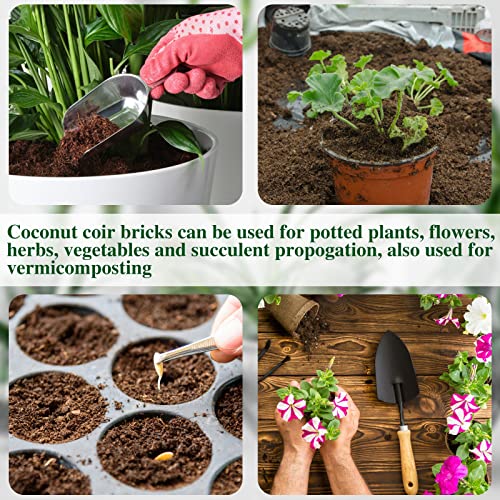 ZeeDix Coco Coir Brick 10 Pack, 24 Gallons Potting Soil for Plants N850540