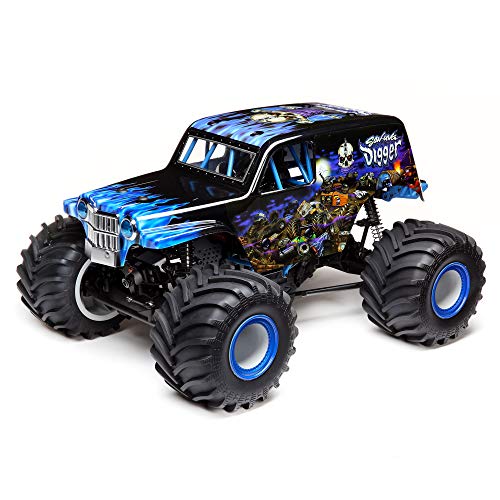 Losi RC Truck LMT 4 Wheel Drive Solid Axle Monster Truck RTR Battery and Charger Not Included Grave Digger LOS04021T1