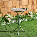 Safavieh PAT5025A Outdoor Collection Kensi Pearl White 29-inch Bird Bath
