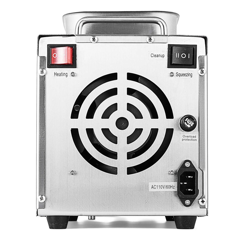 Happybuy Oil Press Machine 750W Cold/Hot Press Stainless Steel S708618