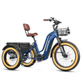 ADDMOTOR Electric Trike for Adults, 85Miles/160Miles Dual Battery System Electric Tricycle, 750W Rear Motor GREATTAN Etrike, 48V 20AH/40AH 3 Wheel Electric Bike for Senior, Differential, Parking Brake