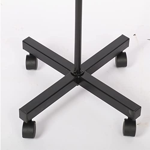 uyoyous 5-Tier Rotating Hat & Wig Display Rack Metal Floor Stand S597