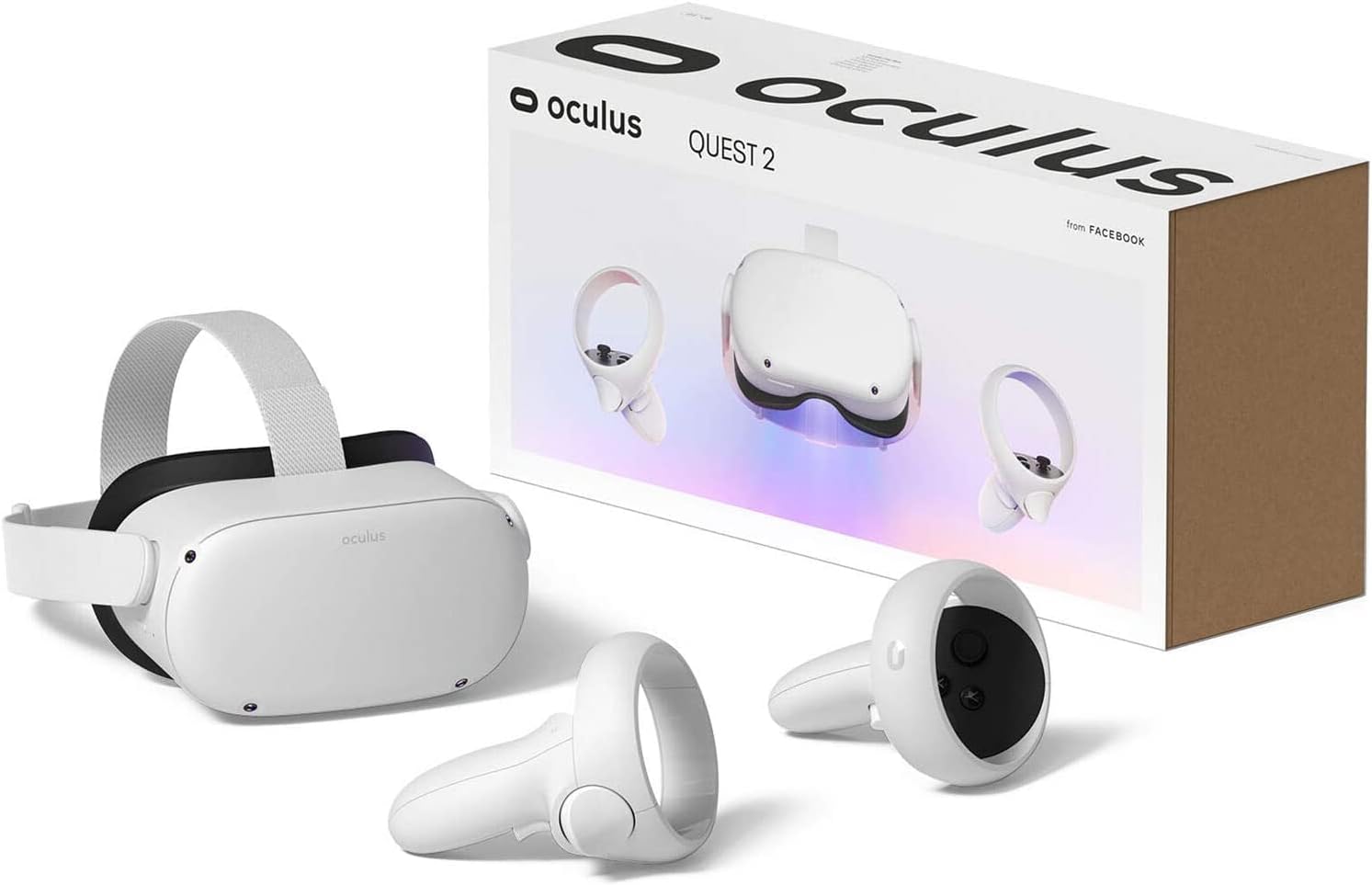 Oculus Newest Quest 2 Gmaing VR Headset 128GB Set, White - Advanced All-in-One Virtual Reality Headset Cover Set