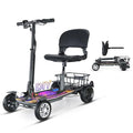 Mobility Scooters for Adults 15 Miles Driving Distance Weight Only 43lbs, 4 Wheeled Lightweight Travel Mobility Scooters, Foldable Portable Power Scooters for Seniors Support 280lbs