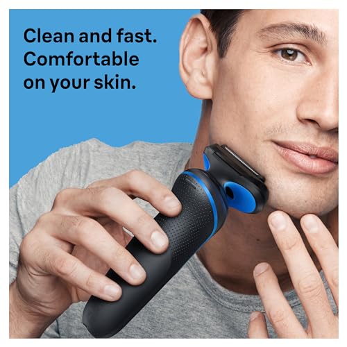 Braun Series 5 5118s Electric Foil Shaver for Men, Wet & Dry, Precision Trimmer, Blue G5086