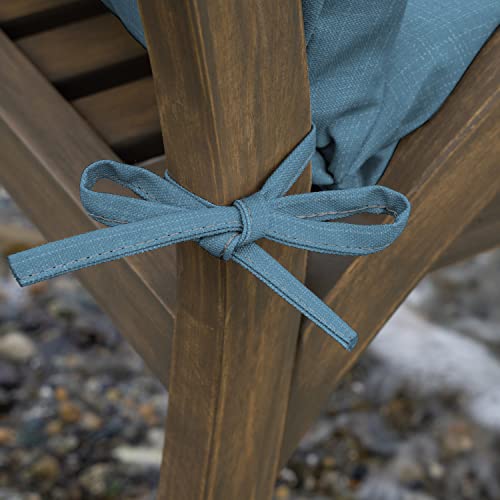 ARDEN Outdoor Dining Chair Cushion 20 x 20 in Weather-Proof Fade Resistant Sapphire Blue J523