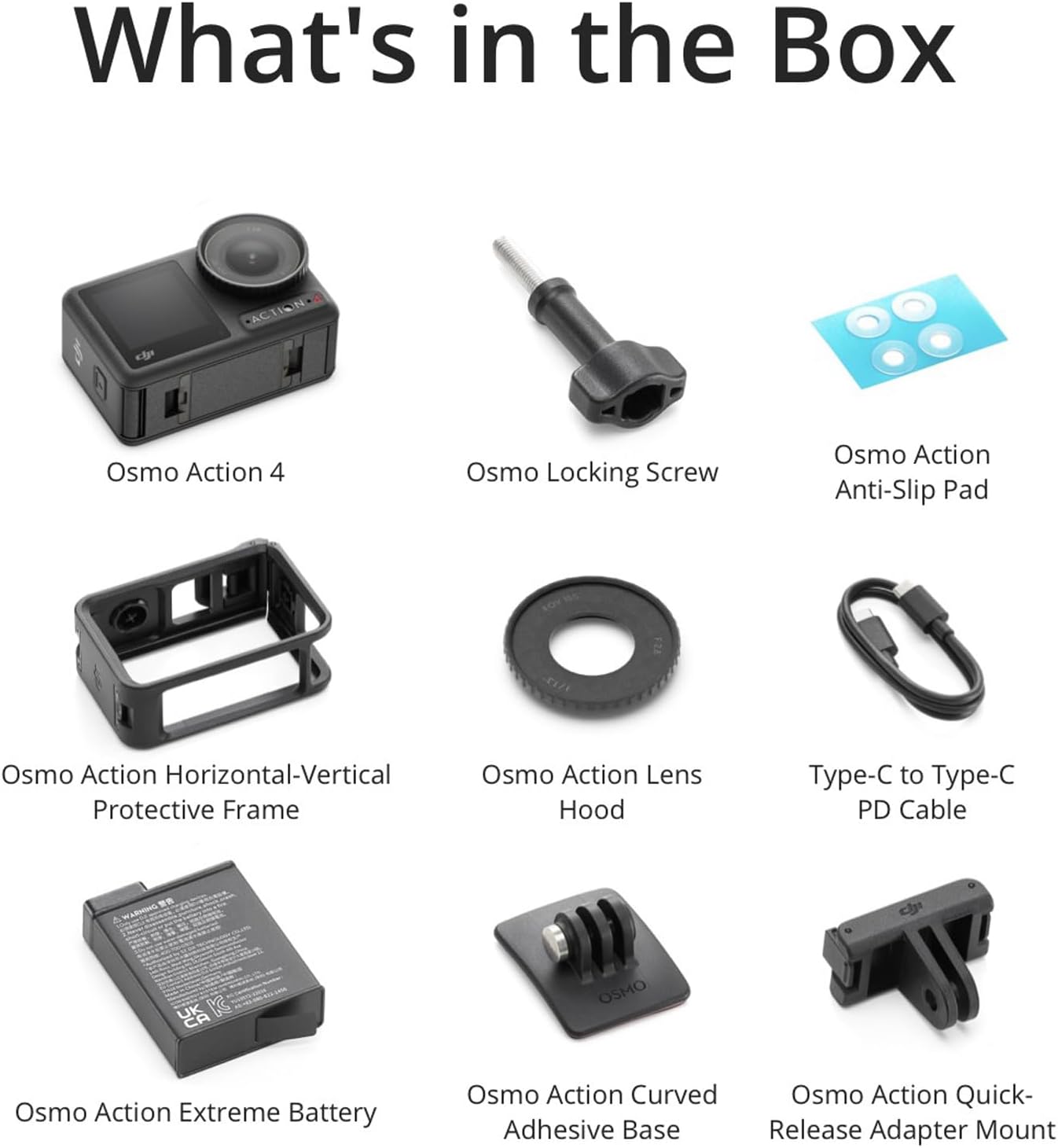 DJI Osmo Action 4 Standard Combo 4K Waterproof Action Camera with Accessory Kit Z576989