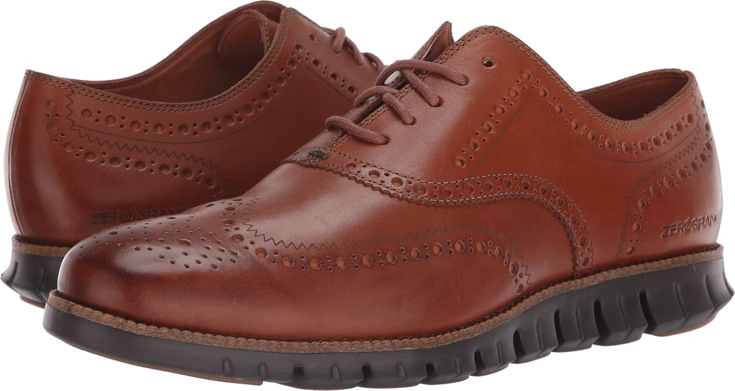 Cole Haan Men's Zerogrand Wing OX Oxford, British Tan Leather, 9W C443
