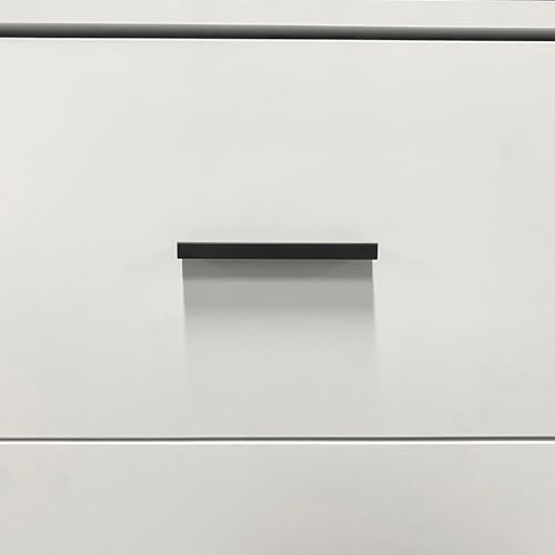 Wood Armoire Wardrobe Closet with 4 Doors and Mirror, White I299203