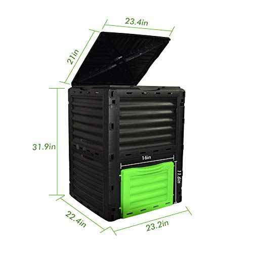 80 Gallon Garden Compost Bin BPA Free Material Y819451