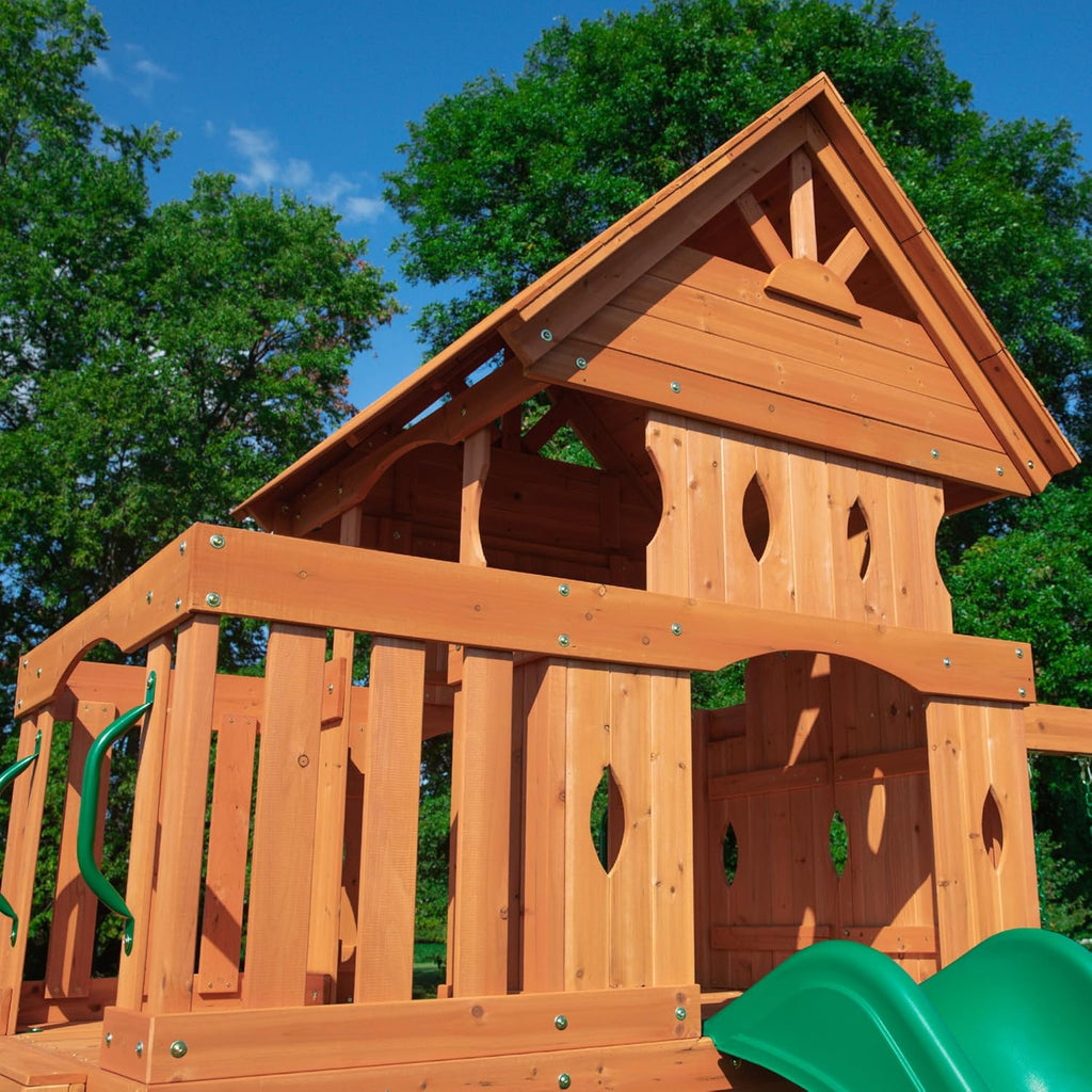 Backyard Discovery Woodland All Cedar Wood Playset Swing Set N513
