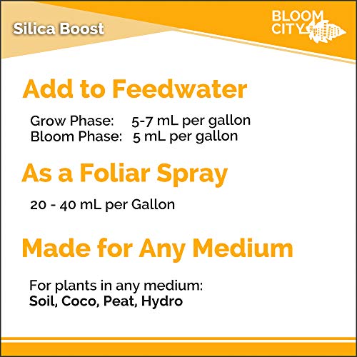 Bloom City Liquid Silica Boost Fertilizer, Quart (32 oz) H465
