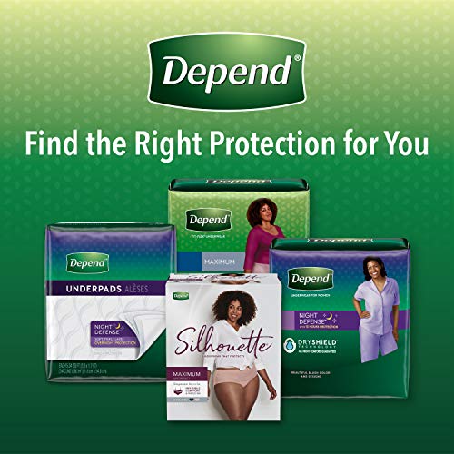 Depend FIT-FLEX Incontinence Underwear for Women, Disposable, Maximum Absorbency, Small, Blush, 90 Count L560625