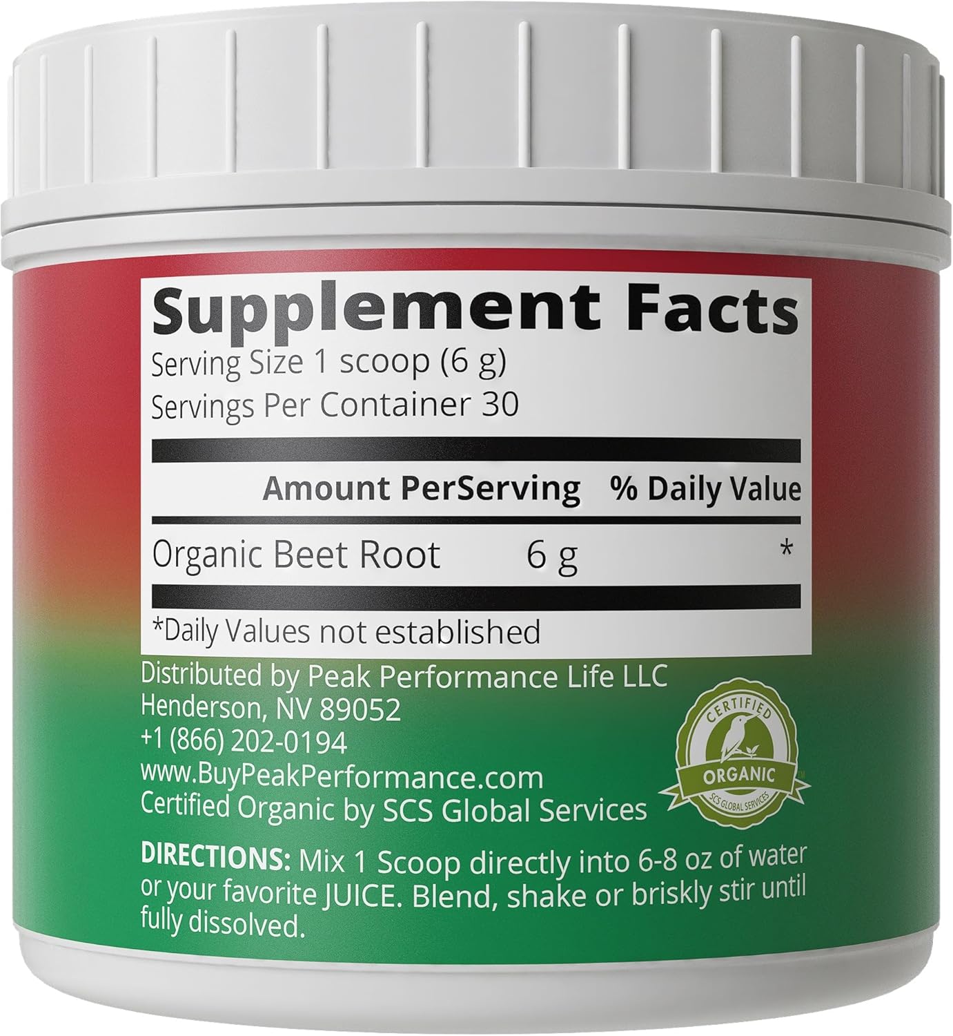 Organic Beet Root Powder Supplement - Pure Nitric Oxide Boosting Superfood V79414