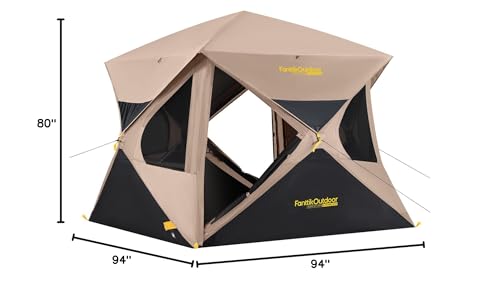 FanttikOutdoor Alpha C4 Ultra Camping Tent 4 Person Pop Up Instant Cabin M610