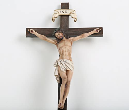 BC Catholic Crucifix Wall Cross 24" H Jesus Christ Indoor Home Decor Q2061