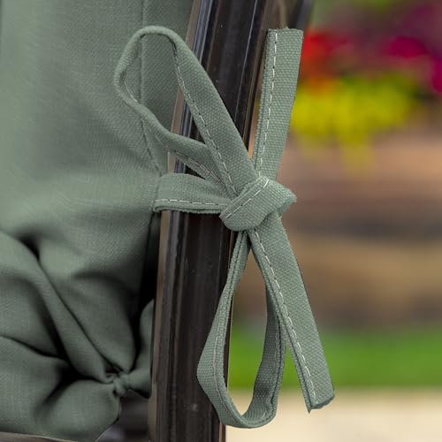ARDEN Outdoor Dining Chair Cushion 20 x 20 in Weather-Proof Fade Resistant Sapphire Blue J523